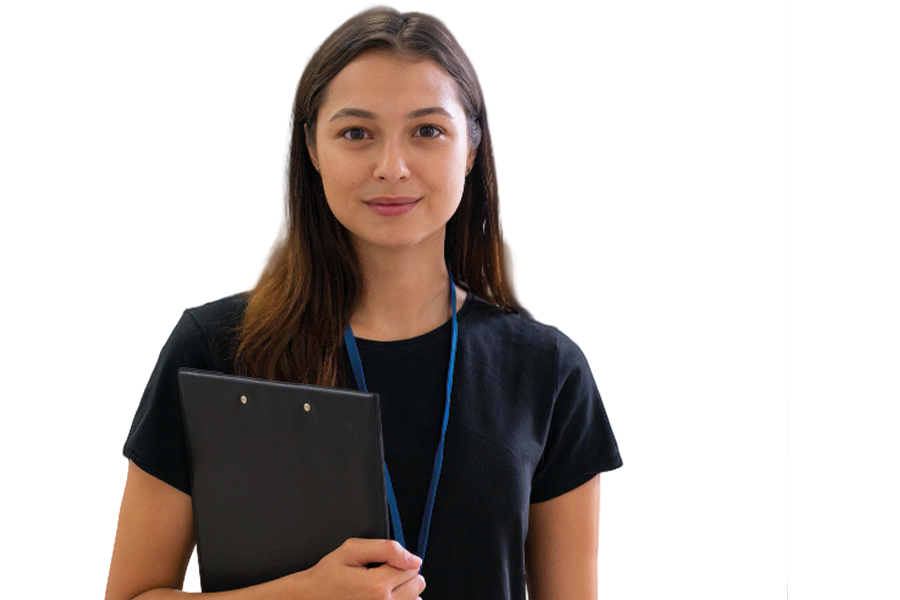 glueckliche physiotherapeutin bei alphaspine V2